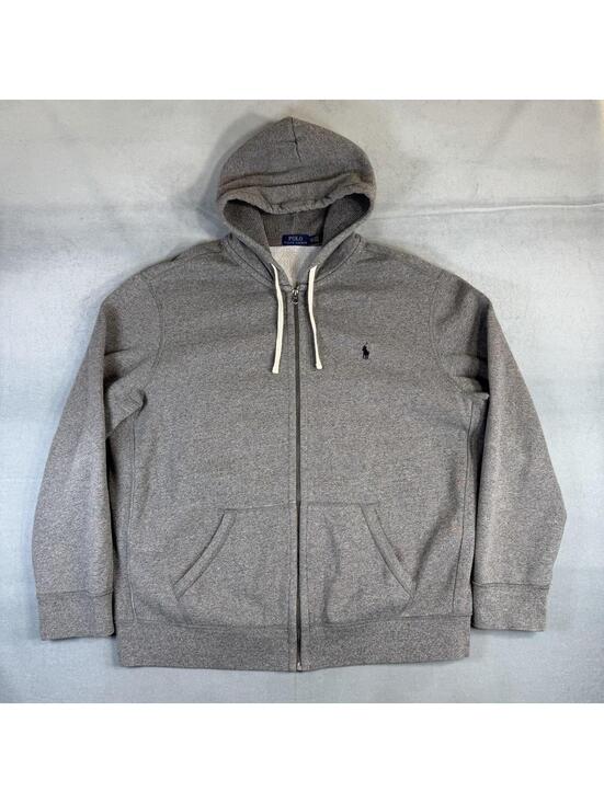 Ralph Lauren Other - Polo Ralph Lauren Full Zip Hoodie Mens 2XL Heather Gray Pony Jacket Heavyweight